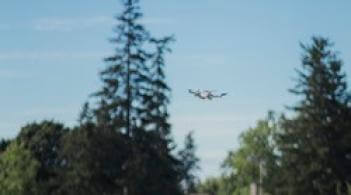 A drone in flight