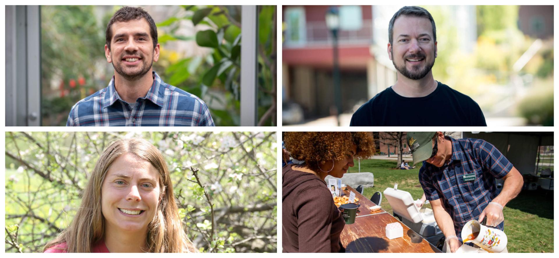 A gallery of Joshua Faulkner, Steve Kostell, Heather Darby, and Mark Isselhardt