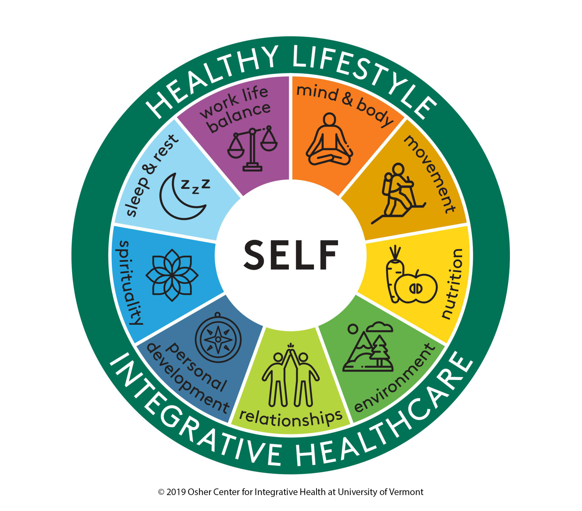 integrative wheel of health