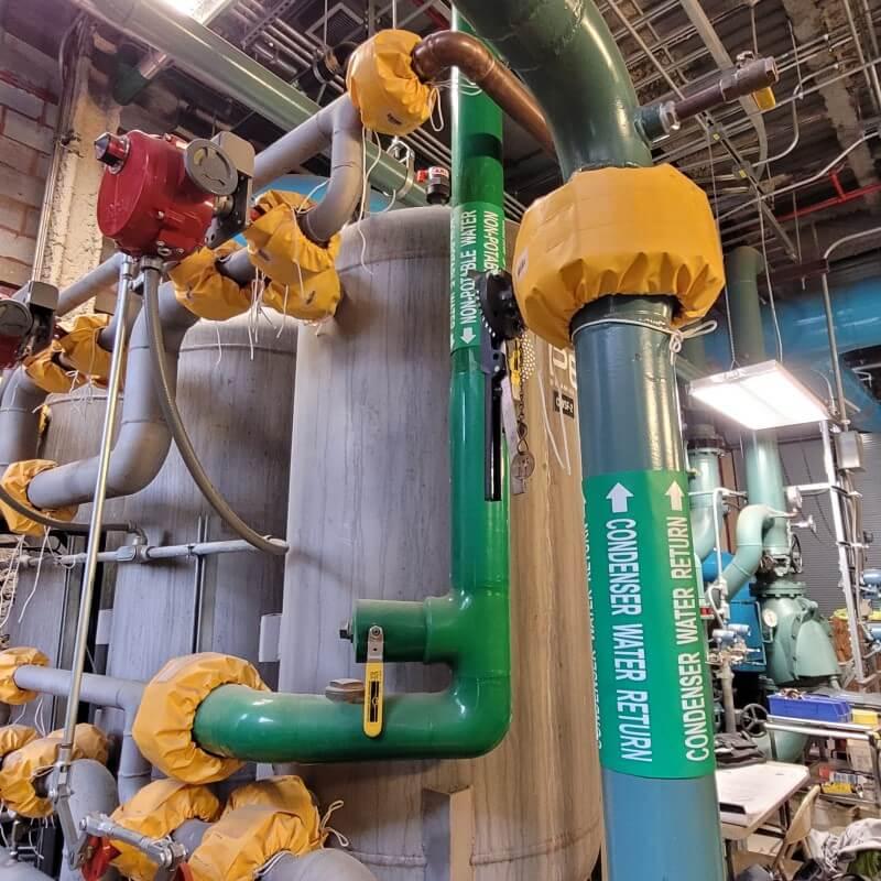 chilled water pipes