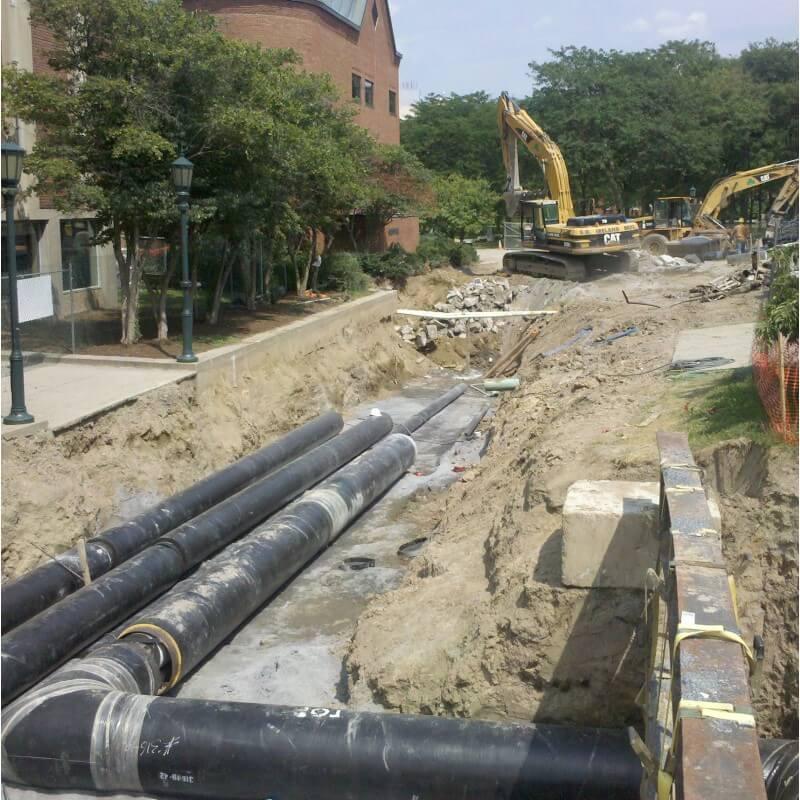 underground steam piping