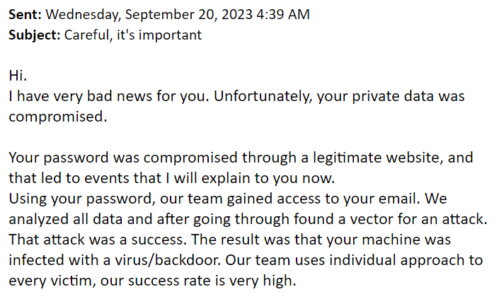 an 'overdue fee' phishing scam