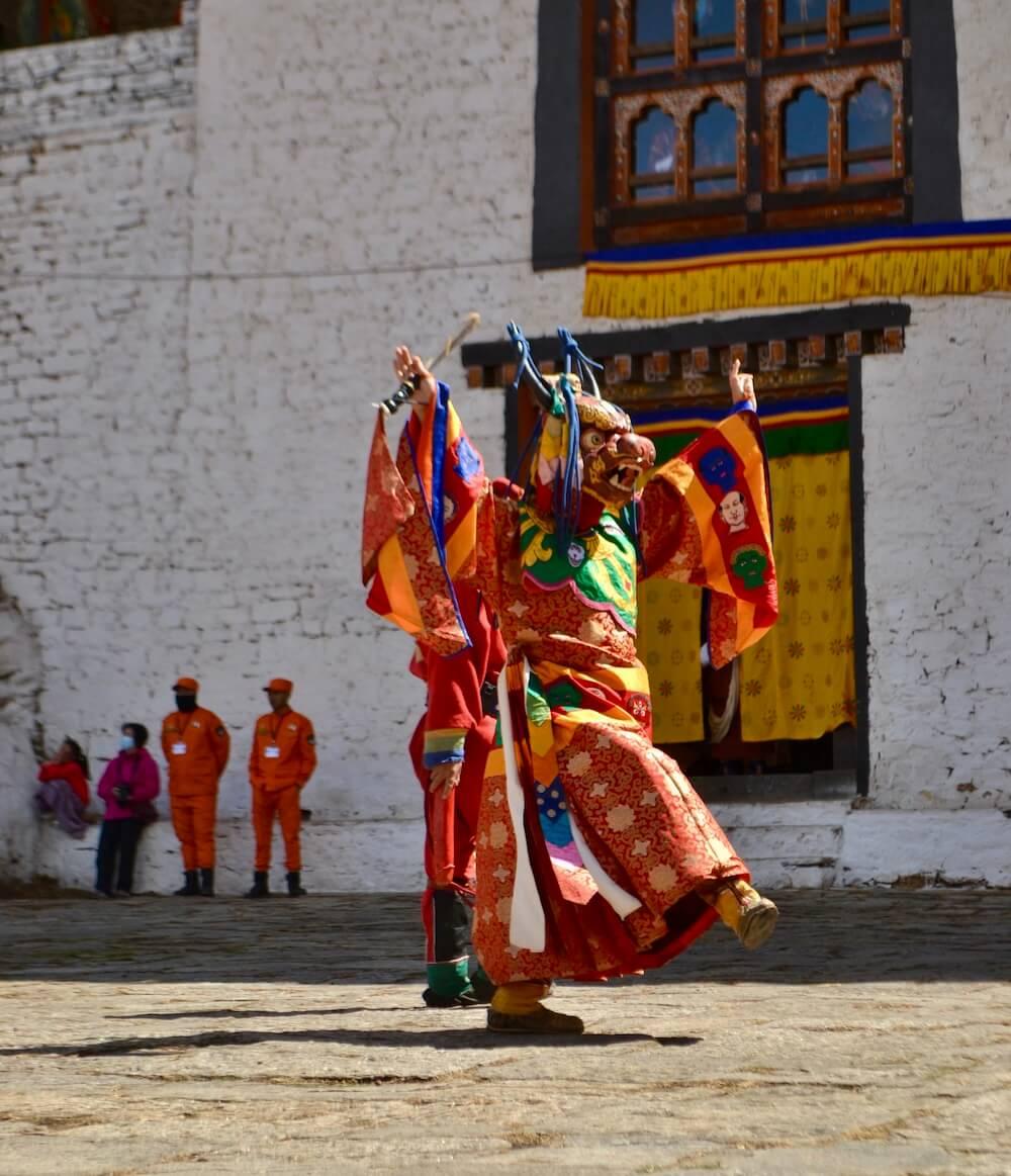 Chinese dragon dancer.
