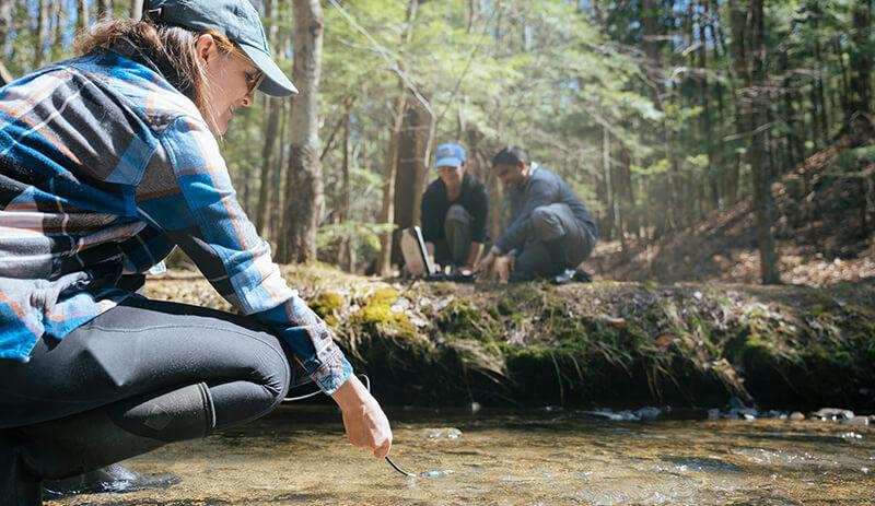 CEE researchers study water quality in the field