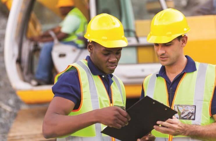 Two Workers Reviewing JHA