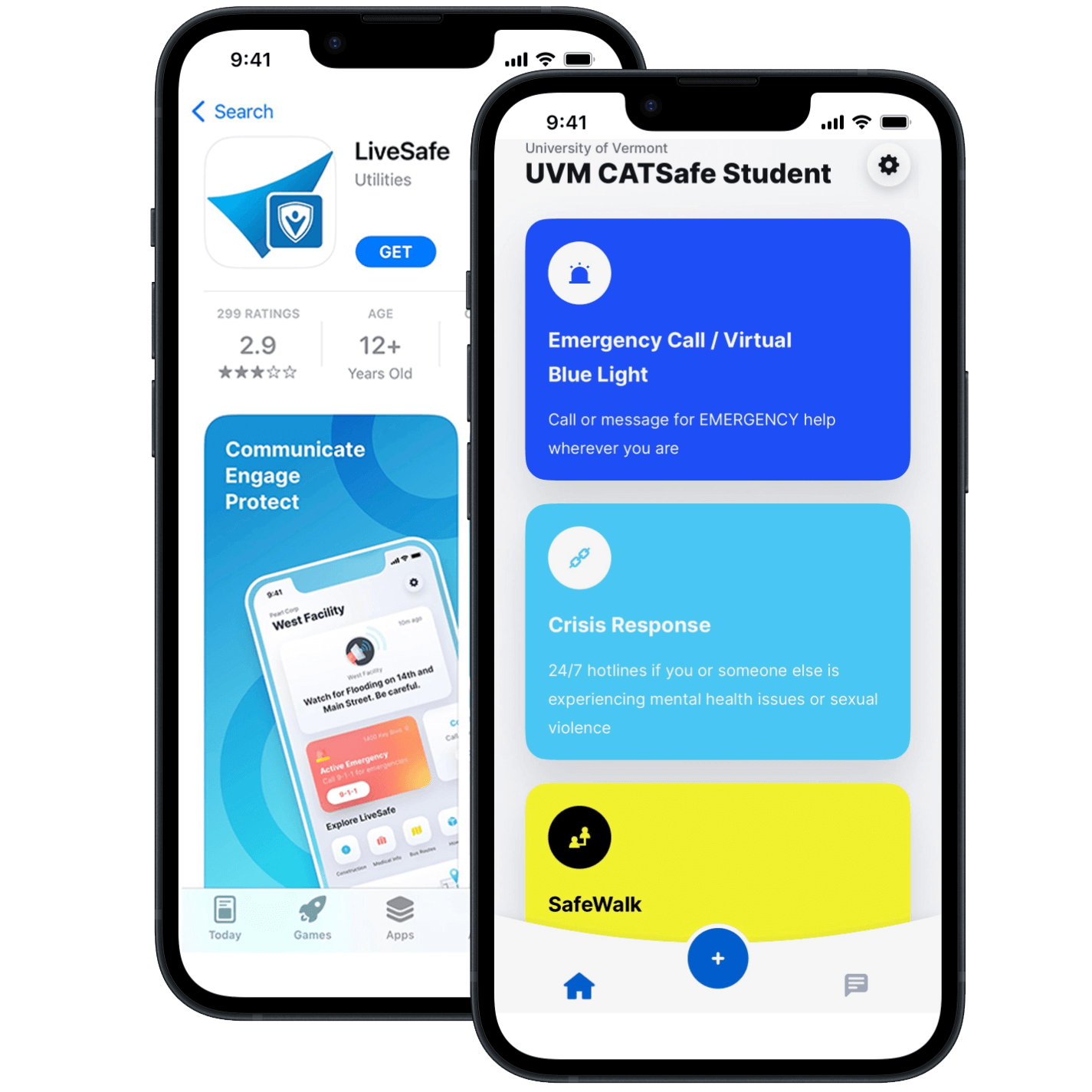 CATSafe app home screen