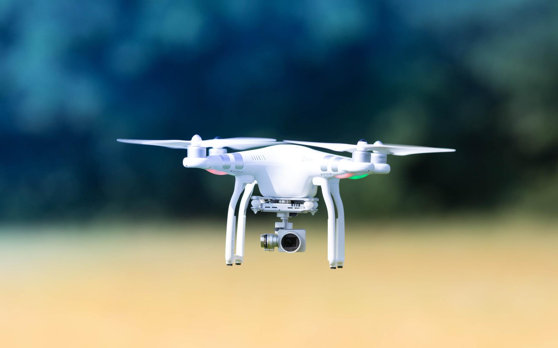 Close up of drone flying.