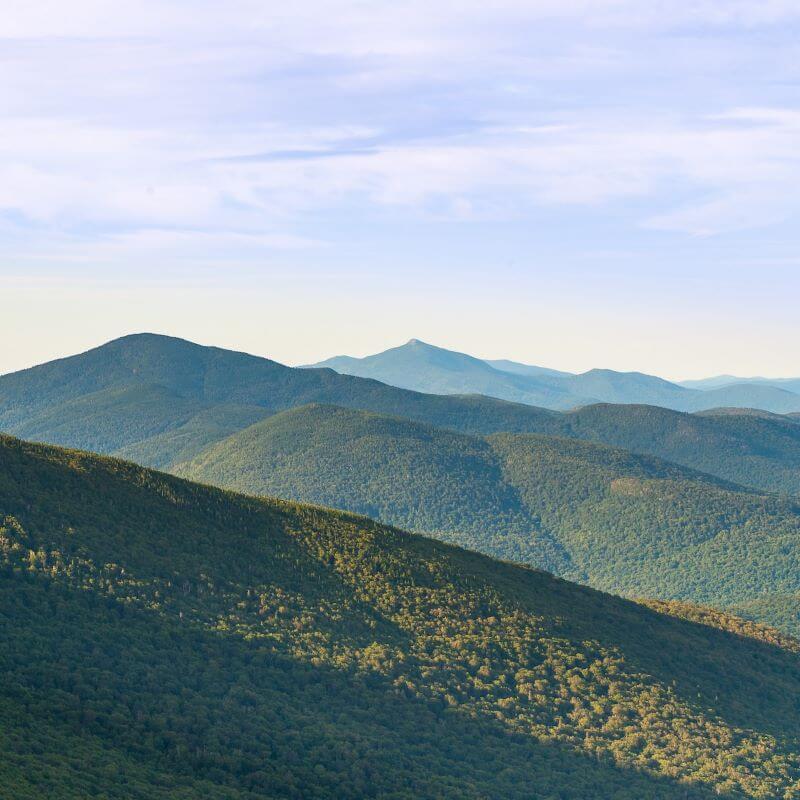 Long hike on Mt. Mansfield to see the sunrise take place. The trail is called Sunset Ridge Trail.