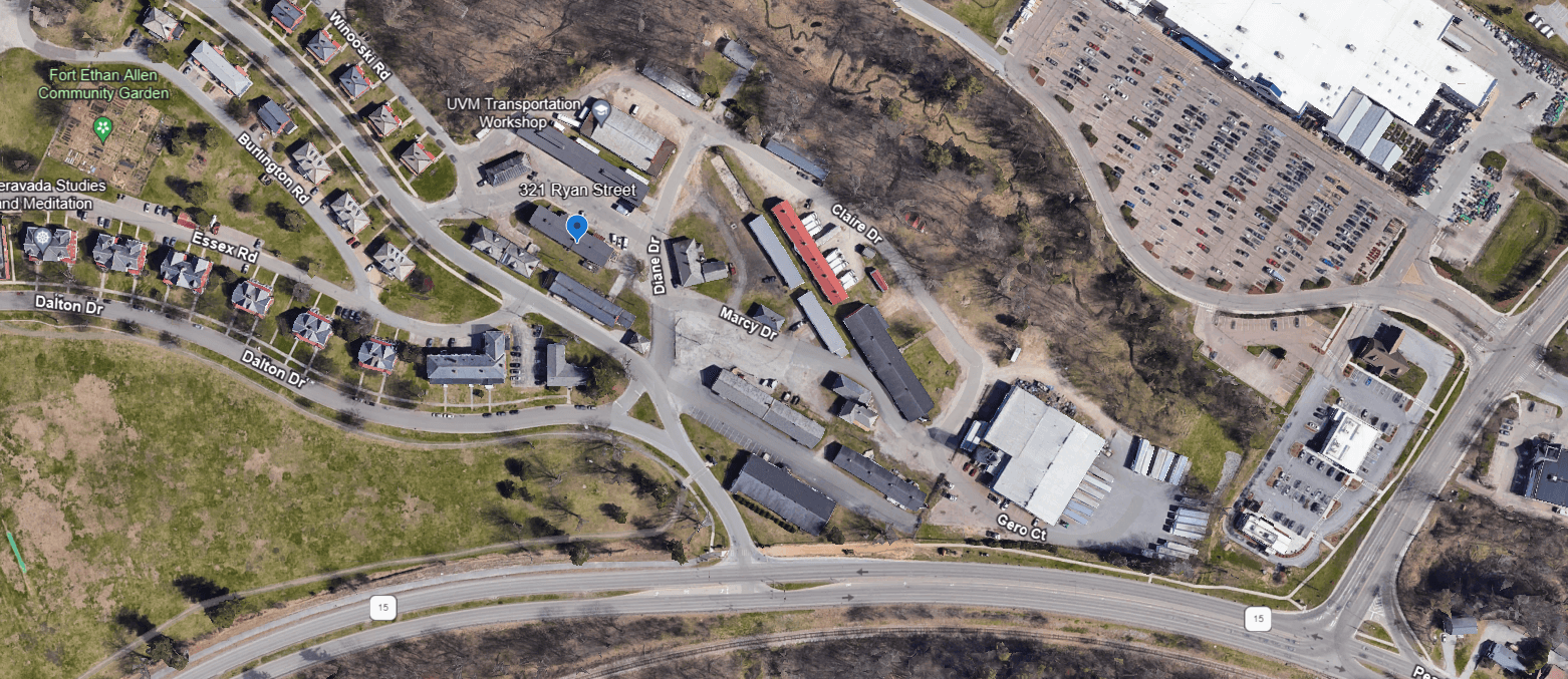 overview map of 321 ryan street essex vt