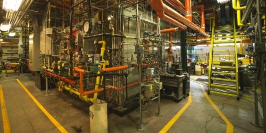 interior of main campus energy plant