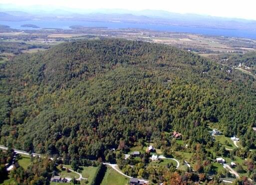 Aerial photo of Pease Mountain