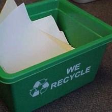 small recycling bin