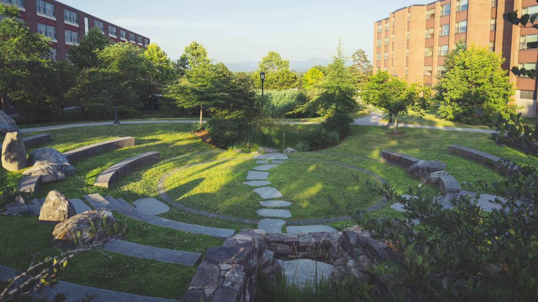 beautiful campus landscape