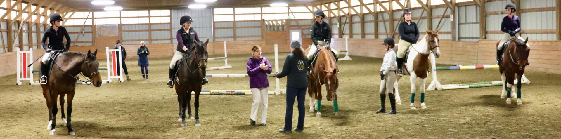 Chrissy giving instruction 