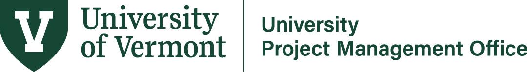 Logo for the University Project Management Office at UVM