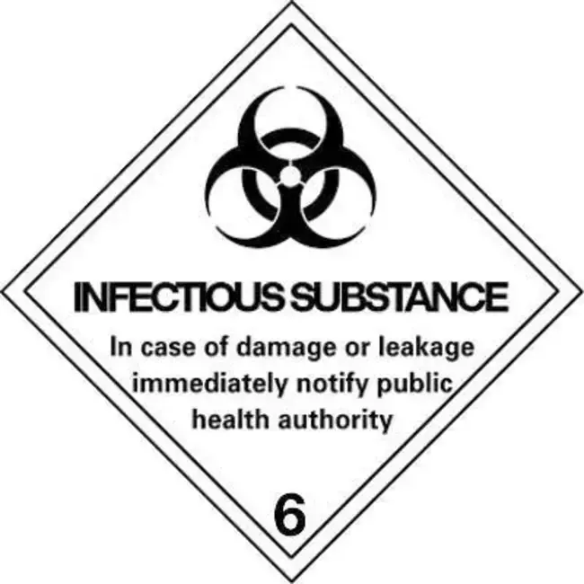 Infectious Substance Warning diamond.