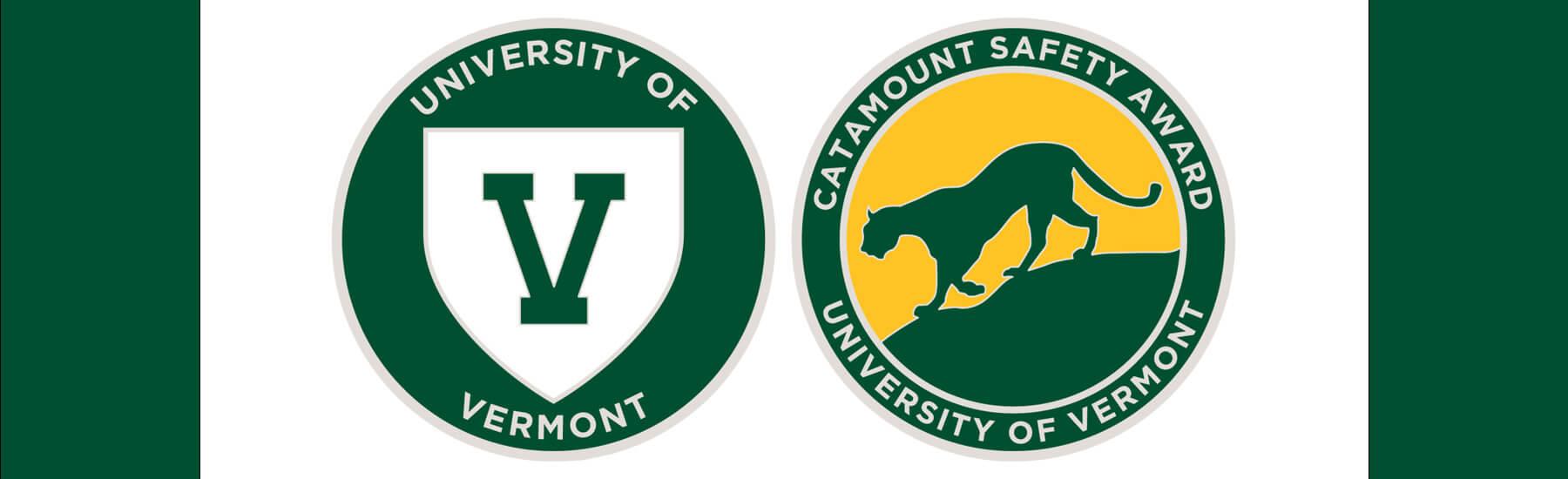 Safety Award Coins, with Catamount and UVM Logo