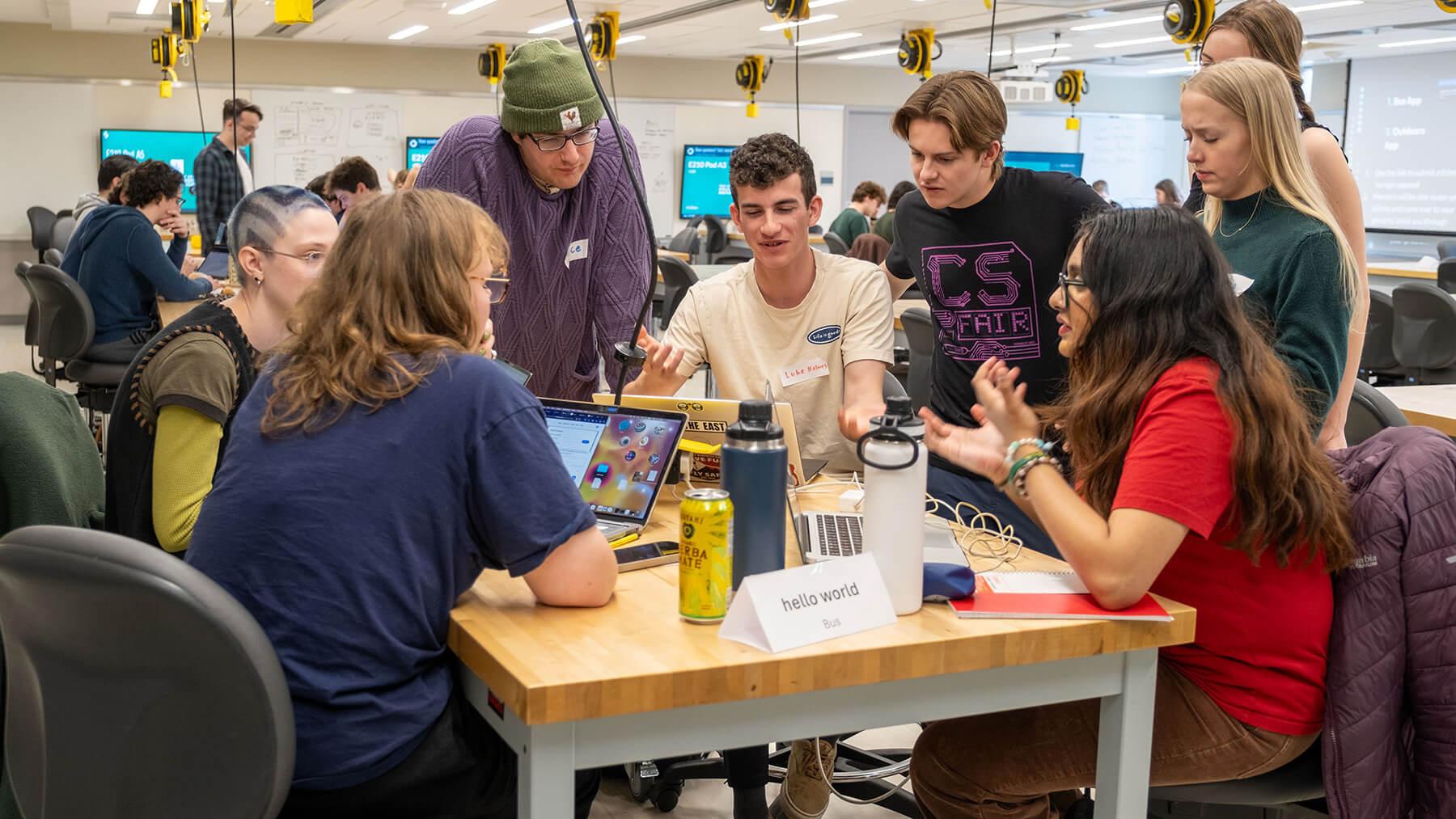 Students participate in the annual Computer Science Hackathon