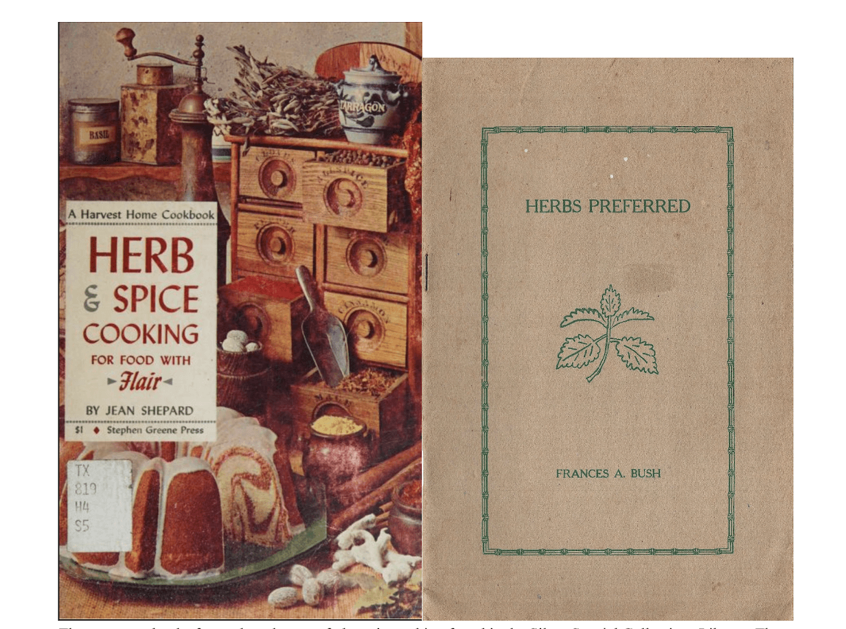 Herb and spice cookbook covers