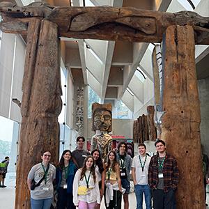 group of smiling students in vancouver