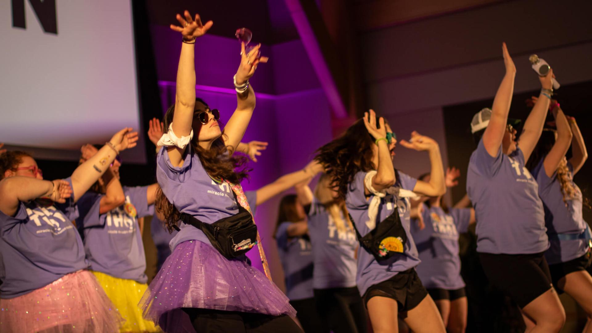 Students dance in the Grand Maple Ballroom