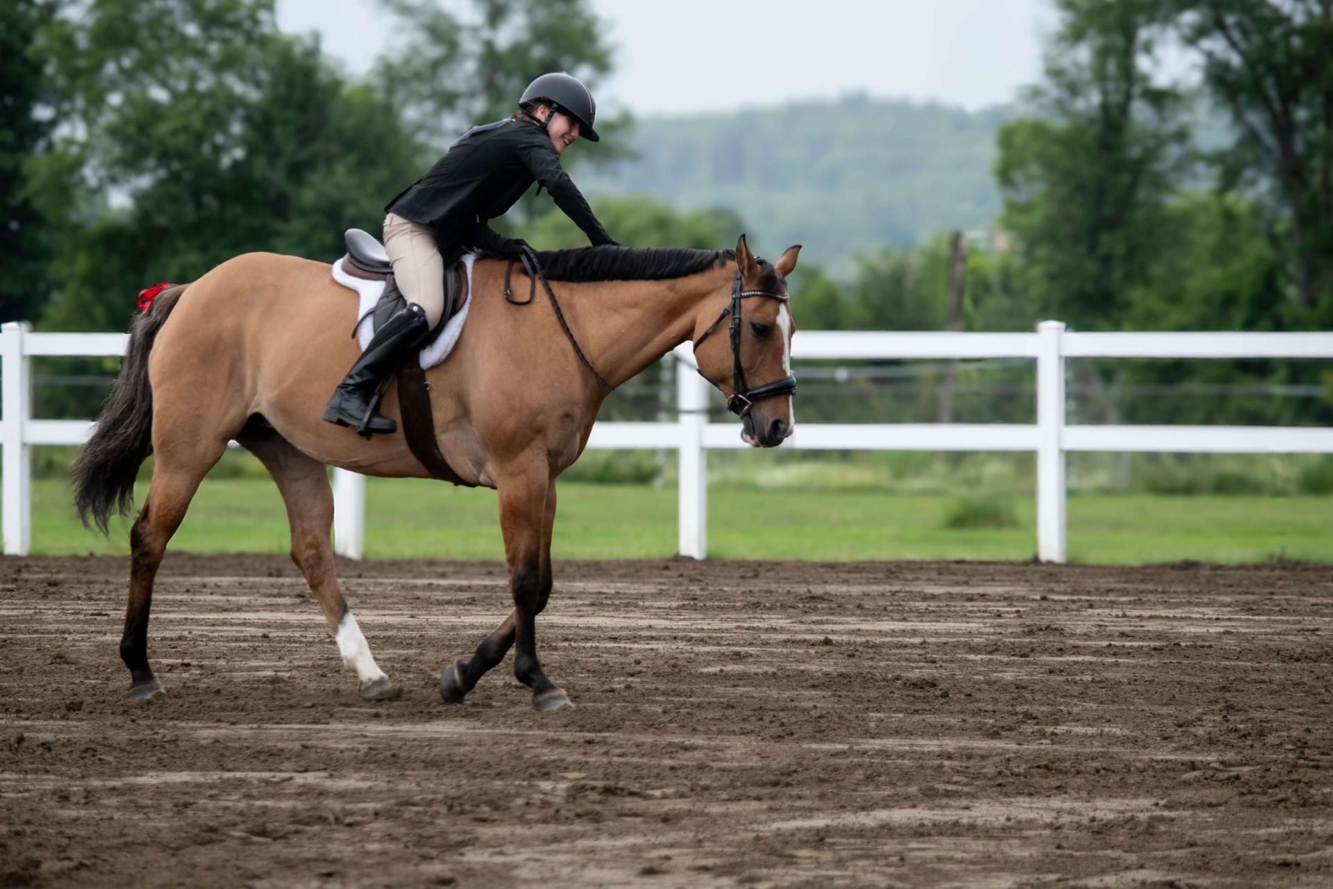child riding a horse